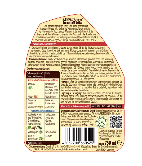 Substral® Naturen® Grundstoff Urtica, 750 Ml 4 Substral® Naturen® Grundstoff Urtica, 750 Ml – Bild 2