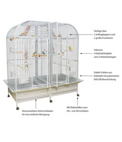 Montana Vogelvoliere Palace II, Platinum 6 Montana Vogelvoliere Palace II, Platinum -Garten Werk Zone 4483251 WE IG 003 VolierePalaceIiFuerVoegelPlatinumVolierePalaceIiPlatinum