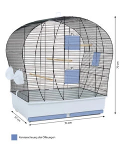 Skyline Vogelkäfig Patricia 7 Skyline Vogelkäfig Patricia -Garten Werk Zone 4497129 WE BG 001 SkylineVogelkaefigPatriciaSchwarzHellgrau