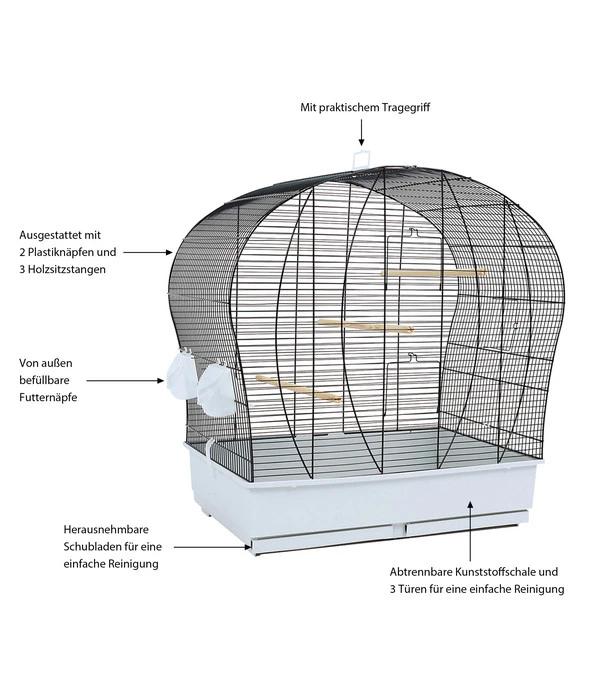 Skyline Vogelkäfig Patricia 4 Skyline Vogelkäfig Patricia – Bild 2