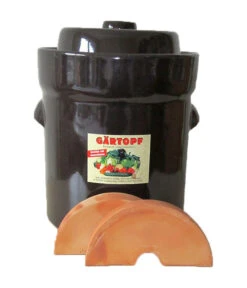 Ton-Gärtopf, Dunkelbraun Glasiert 5 Ton-Gärtopf, Dunkelbraun Glasiert -Garten Werk Zone 481234 208850 208868 208876 WE DE 001 TonGaertopfbraunglasiert