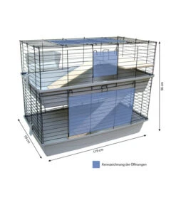 Skyline Nagerheim Sky XXL, Doppelstöckig, Ca. B119/H96/T59 Cm 7 Skyline Nagerheim Sky XXL, Doppelstöckig, Ca. B119/H96/T59 Cm -Garten Werk Zone 5327630 WE BG 001 NagerheimSkylineXXLDoppel