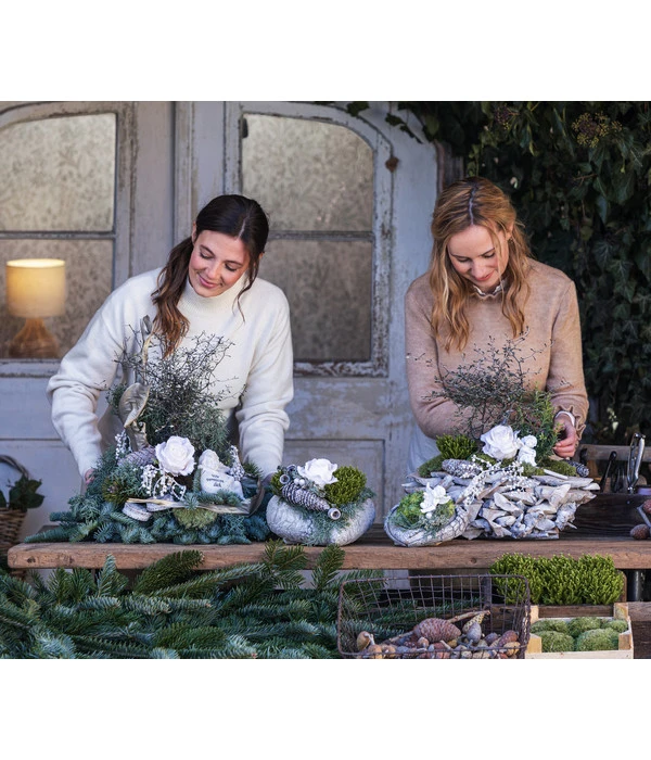 Grabgesteck Stille, Herzförmig, Ca. B25/H22/T25 Cm 6 Grabgesteck Stille, Herzförmig, Ca. B25/H22/T25 Cm – Bild 4