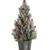 Geschmückter Weihnachtsbaum Wood, Mit Lichterkette, Ca. H50 Cm 1 Geschmückter Weihnachtsbaum Wood, Mit Lichterkette, Ca. H50 Cm -Garten Werk Zone 6552640 WE FS 001 WeihnachtsbaeumchenWoodRot19cmLED