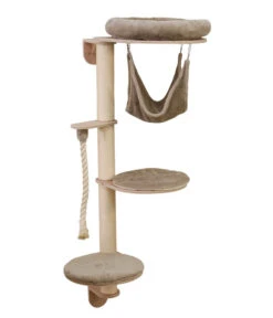 KERBL Wandkratzbaum Dolomit Grappa, Beige, Ca. B80/H158/T66 Cm
