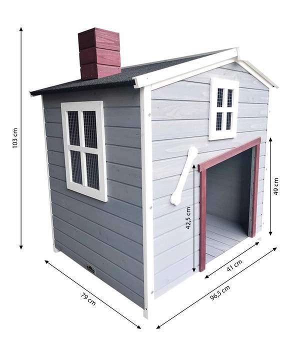 Dehner Lieblinge Hundehütte Hector, Ca. B96,5/H103/T79 Cm 7 Dehner Lieblinge Hundehütte Hector, Ca. B96,5/H103/T79 Cm – Bild 5