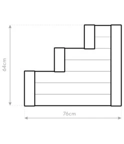 Westmann Treppenhochbeet Premium, Ca. B120/H64/T76 Cm 10 Westmann Treppenhochbeet Premium, Ca. B120/H64/T76 Cm -Garten Werk Zone 6610810 WE DE 001 50NorthTreppenhochbeet
