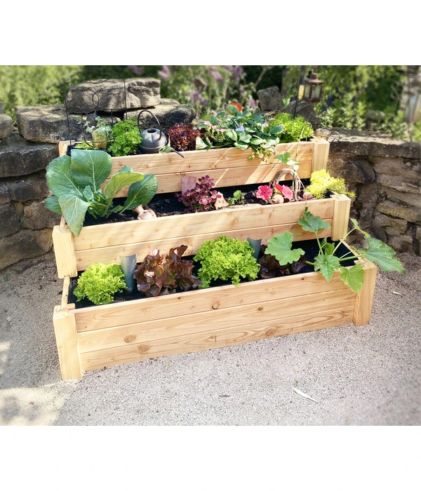 Westmann Treppenhochbeet Premium, Ca. B120/H64/T76 Cm 4 Westmann Treppenhochbeet Premium, Ca. B120/H64/T76 Cm – Bild 2