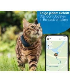 Tractive® Katzen-GPS Tracker, Blau, Ca. B2,9/T7,2 Cm -Garten Werk Zone 6613970 WE MO 002 tractiveGPSTrackerKatzeMidnightBlue