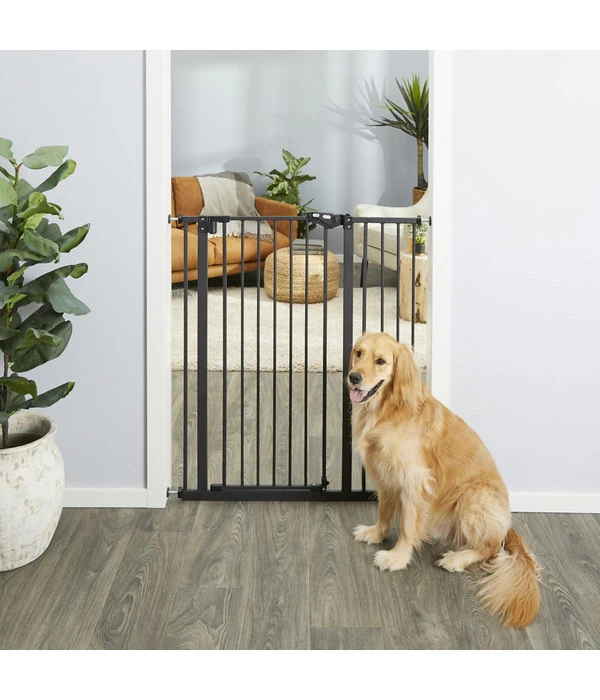 Dehner Lieblinge Treppenschutzgitter, Grau, Ca. B74-96,5/H104 Cm 4 Dehner Lieblinge Treppenschutzgitter, Grau, Ca. B74-96,5/H104 Cm – Bild 2