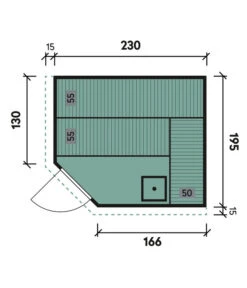 Wolff Finnhaus Innensauna De Luxe Medea, Ca. B245/H202/T210 Cm 15 Wolff Finnhaus Innensauna De Luxe Medea, Ca. B245/H202/T210 Cm -Garten Werk Zone 6618854 WE BG 001 FinnhausInnensaunadeluxeMedea