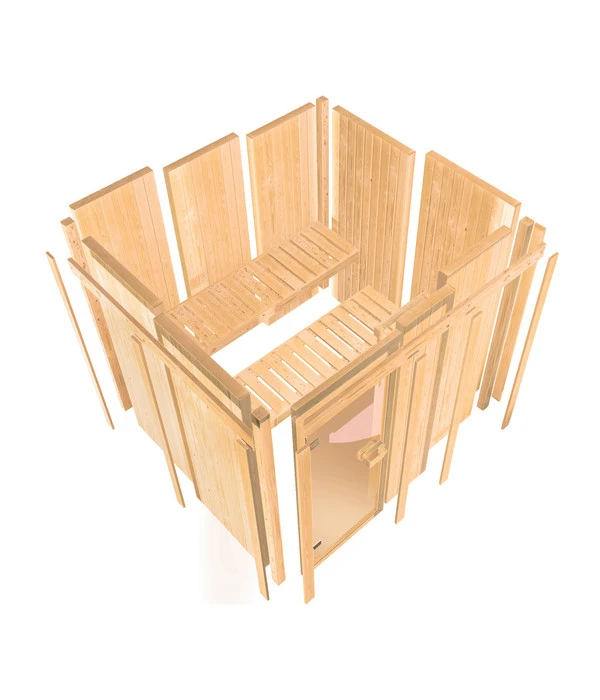 Wolff Finnhaus Innensauna De Luxe Medea, Ca. B245/H202/T210 Cm 12 Wolff Finnhaus Innensauna De Luxe Medea, Ca. B245/H202/T210 Cm – Bild 10