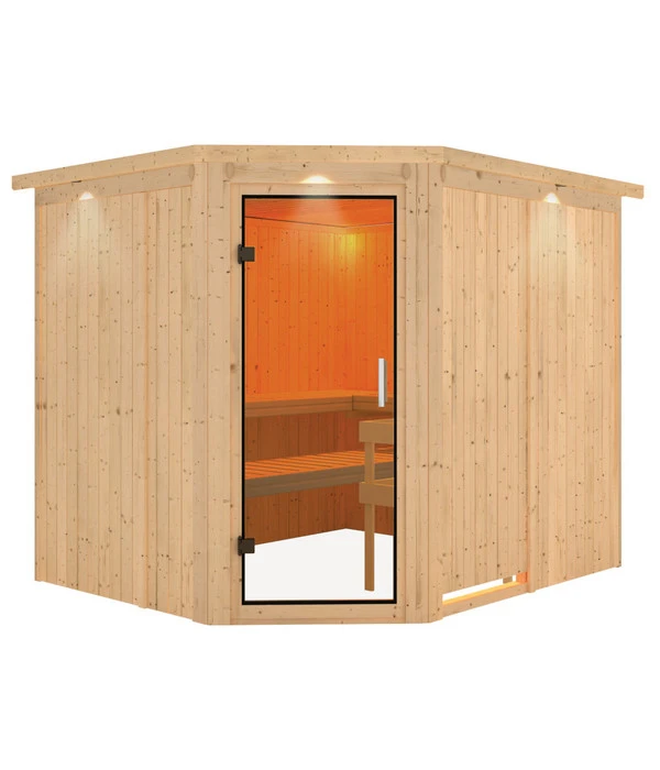 Wolff Finnhaus Innensauna De Luxe Medea, Ca. B245/H202/T210 Cm 3 Wolff Finnhaus Innensauna De Luxe Medea, Ca. B245/H202/T210 Cm