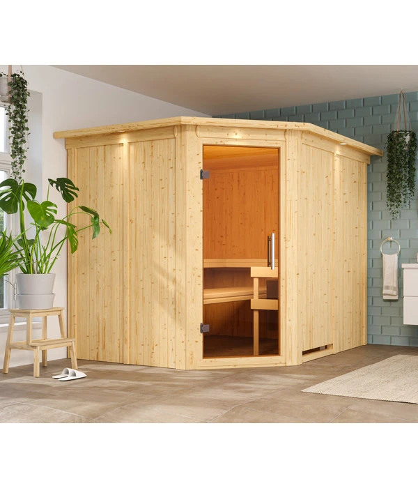 Wolff Finnhaus Innensauna De Luxe Medea, Ca. B245/H202/T210 Cm 4 Wolff Finnhaus Innensauna De Luxe Medea, Ca. B245/H202/T210 Cm – Bild 2