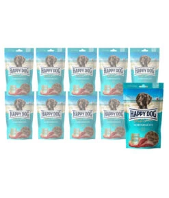 Happy Dog Hundesnack Meat Snack Nordseeküste, Ente, 10 X 75 G