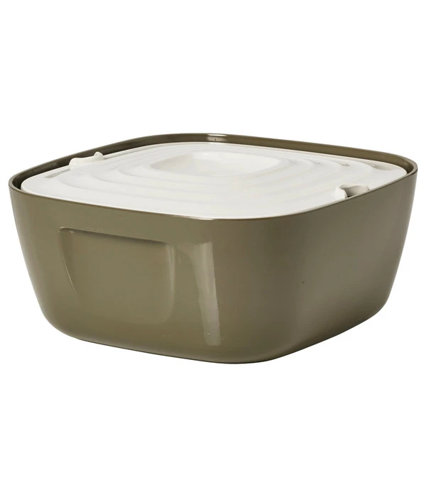 SAVIC Trinkbrunnen Volcano, Weiß/grau, Ca. B25/H11/T25 Cm 5 SAVIC Trinkbrunnen Volcano, Weiß/grau, Ca. B25/H11/T25 Cm – Bild 3