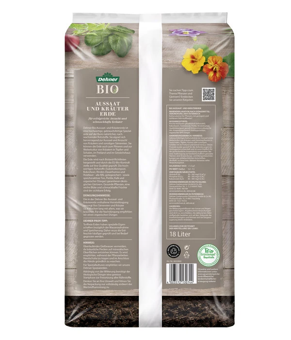 Dehner Bio Aussaat- Und Kräutererde, 108 X 18 Liter 5 Dehner Bio Aussaat- Und Kräutererde, 108 X 18 Liter – Bild 3