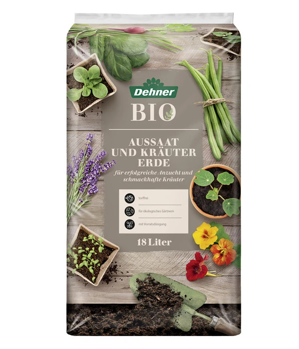 Dehner Bio Aussaat- Und Kräutererde, 108 X 18 Liter 4 Dehner Bio Aussaat- Und Kräutererde, 108 X 18 Liter – Bild 2