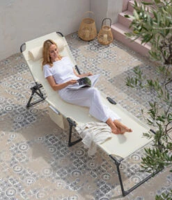 Dehner Gartenliege Mallorca, Ca. B71/H106/T227 Cm 26 Dehner Gartenliege Mallorca, Ca. B71/H106/T227 Cm -Garten Werk Zone 6635163 WE MO 001 LiegeMallorcaVanilla