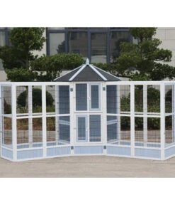 Dehner Vogelvoliere Santorini, Weiß/blau, Ca. Ø132/H180 Cm 22 Dehner Vogelvoliere Santorini, Weiß/blau, Ca. Ø132/H180 Cm -Garten Werk Zone 6640585 6941041 6941058 WE MO 007 MQVHSantoriniGehege