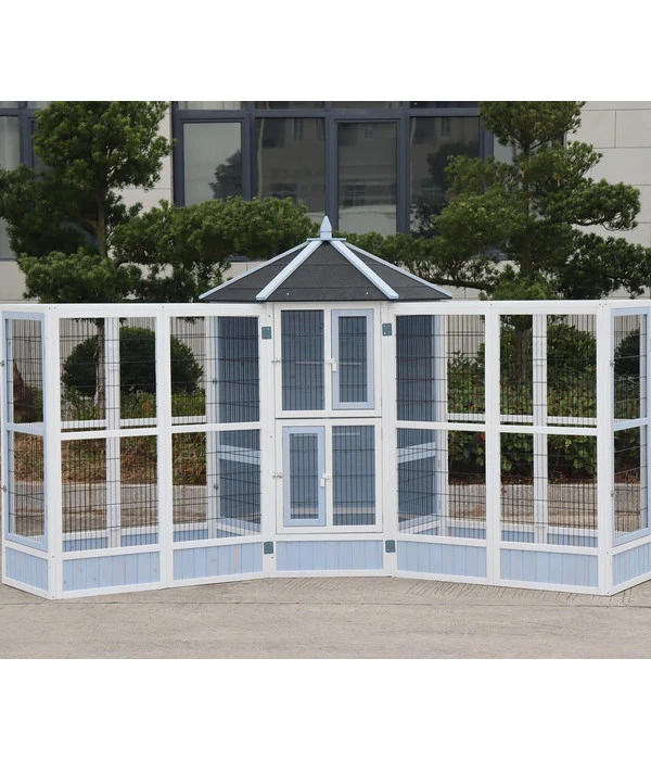 Dehner Vogelvoliere Santorini, Weiß/blau, Ca. Ø132/H180 Cm 10 Dehner Vogelvoliere Santorini, Weiß/blau, Ca. Ø132/H180 Cm – Bild 8