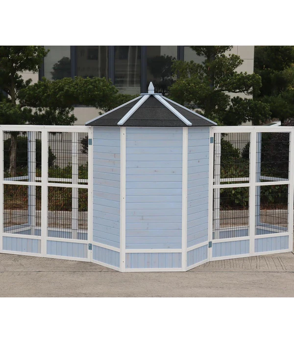 Dehner Vogelvoliere Santorini, Weiß/blau, Ca. Ø132/H180 Cm 11 Dehner Vogelvoliere Santorini, Weiß/blau, Ca. Ø132/H180 Cm – Bild 9