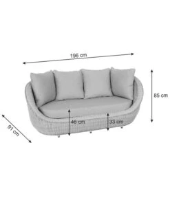 Dehner Lounge Bari, 2-teilig 18 Dehner Lounge Bari, 2-teilig -Garten Werk Zone 6657381 WE BG 001 DehnerLoungeBari