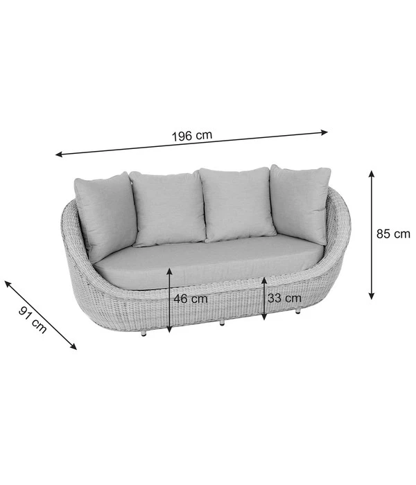 Dehner Lounge Bari, 2-teilig 8 Dehner Lounge Bari, 2-teilig – Bild 6