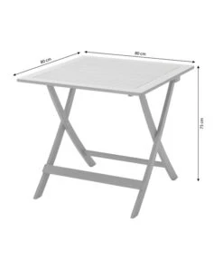 Dehner Klapptisch Stavanger, Ca. B80/H75/T80 Cm 24 Dehner Klapptisch Stavanger, Ca. B80/H75/T80 Cm -Garten Werk Zone 6666499 WE BG 001 KlapptischStavanger