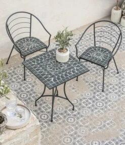 Dehner Mosaiktisch Madeleine, Eckig -Garten Werk Zone 6666549 WE MO 001 DehnerMosaiktischMadeleineeckigklein