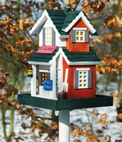 Dobar® Wildlife Vogelhaus Restaurant Inkl. Ständer, Rot/grün, Ca. B23/H100/T18 Cm 9 Dobar® Wildlife Vogelhaus Restaurant Inkl. Ständer, Rot/grün, Ca. B23/H100/T18 Cm -Garten Werk Zone 6689608 WE MO 002 DobarWVWesternVogelhausRestaurant