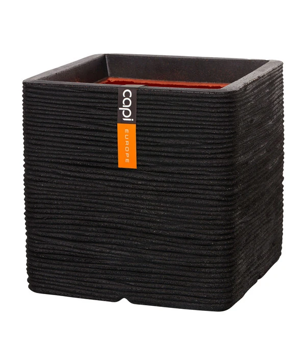 Capi Europe Kunststoff-Topf Rib, Quadratisch 3 Capi Europe Kunststoff-Topf Rib, Quadratisch