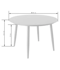 Dehner Tisch Delphi, Ca. Ø110/H74,5 Cm 13 Dehner Tisch Delphi, Ca. Ø110/H74,5 Cm -Garten Werk Zone 6702351 WE FS 004 TischDelphiNEu
