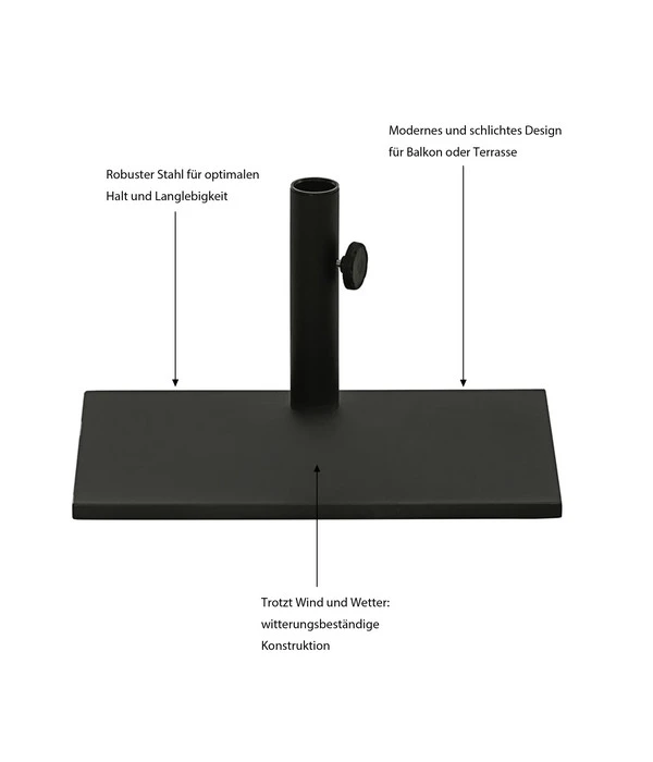 Dehner Balkonschirmständer, 20 Kg 4 Dehner Balkonschirmständer, 20 Kg – Bild 2
