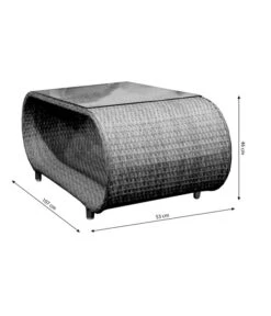 Dehner Geflechtlounge Avani, 4-teilig 19 Dehner Geflechtlounge Avani, 4-teilig -Garten Werk Zone 6704340 WE BG 003 FlechtloungeAvaniTisch