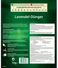 Ausgewählte Produkte -Garten Werk Zone 6704704 WE DE 001 Lavendelduenger1kgMQ