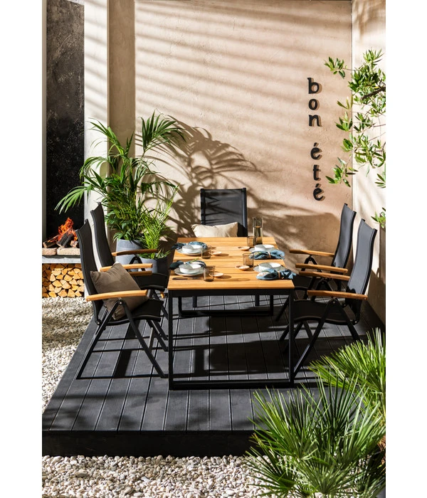 Dehner Gartentisch Chicago Wood, Ca. B180/H74/T90 Cm 6 Dehner Gartentisch Chicago Wood, Ca. B180/H74/T90 Cm – Bild 4