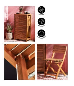 Dehner Balkonset Neapel, 3-teilig -Garten Werk Zone 6712368 WE IG 001BalkonsetNeapelBraun