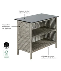 Dehner Bartisch Southampton, Ca. B115/H105/T65 Cm 14 Dehner Bartisch Southampton, Ca. B115/H105/T65 Cm -Garten Werk Zone 6713390 WE IG 001 BarSouthamptonGrauNEU