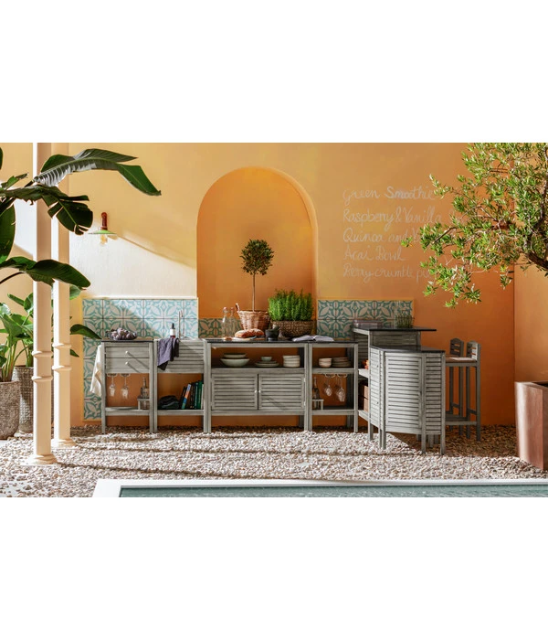 Dehner Bartisch Southampton, Ca. B115/H105/T65 Cm 6 Dehner Bartisch Southampton, Ca. B115/H105/T65 Cm – Bild 4