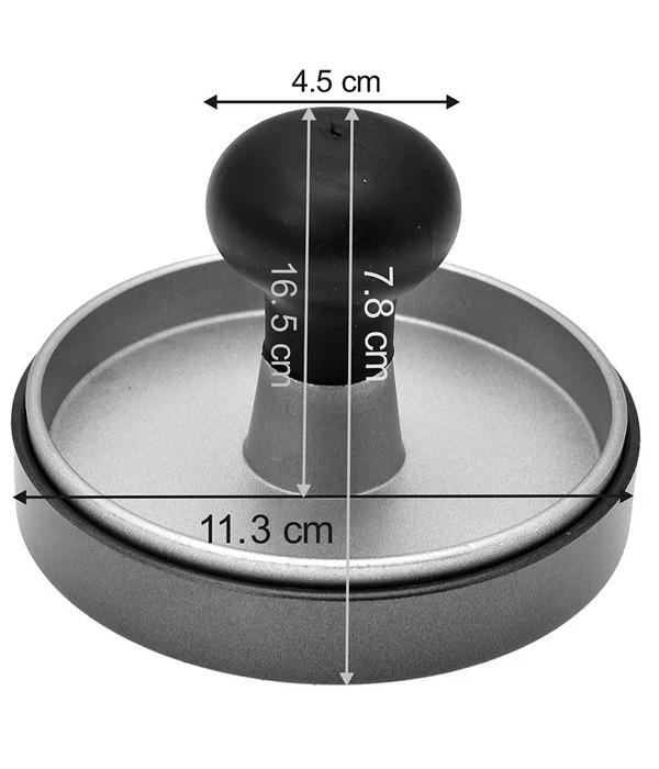 Dehner Hamburgerpresse, Ca. Ø11,3/H7,8 Cm 4 Dehner Hamburgerpresse, Ca. Ø11,3/H7,8 Cm – Bild 2