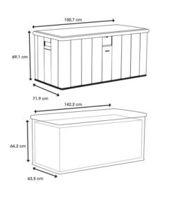 Lifetime Kissenbox Harmony, 570 L -Garten Werk Zone 6752968 WE FS 004 Kissenbox570LSand