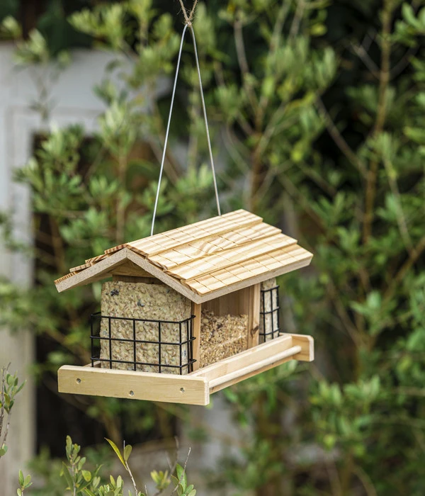 Dehner Natura Futterhaus Aosta, Ca. B28/H17,5/T19 Cm 4 Dehner Natura Futterhaus Aosta, Ca. B28/H17,5/T19 Cm – Bild 2