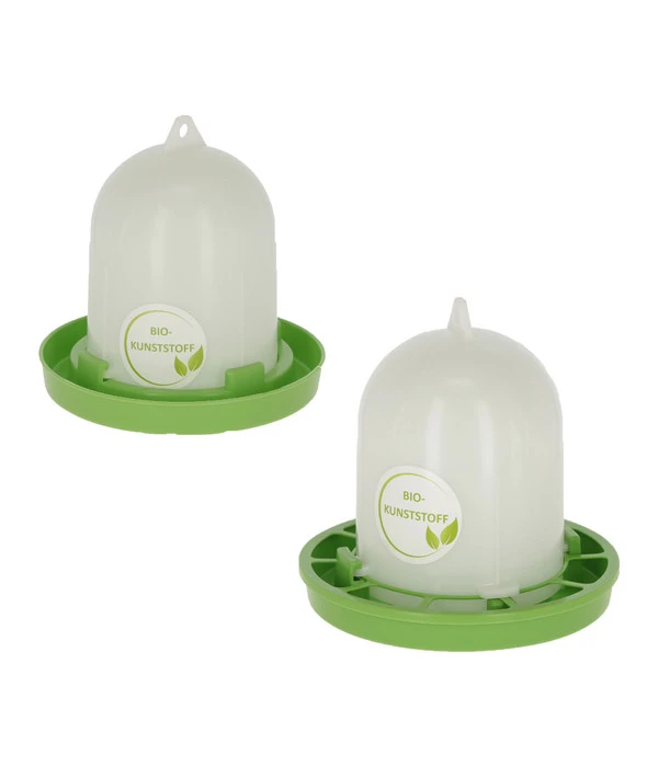 KERBL Hühnerzubehör Set Bio-Futterautomat & Bio-Kunststofftränke 3 KERBL Hühnerzubehör Set Bio-Futterautomat & Bio-Kunststofftränke