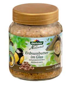Dehner Natura Erdnussbutter Im Glas, Mehlwürmer, 8 X 340 G 8 Dehner Natura Erdnussbutter Im Glas, Mehlwürmer, 8 X 340 G -Garten Werk Zone 6846935 WE FS 001 NaturaWildvogelErdnussbutterGlas340g