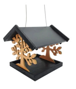 Dehner Natura Futterhaus Maribor, Orange/schwarz, Ca. B32,5/H29,5/T26,5 Cm