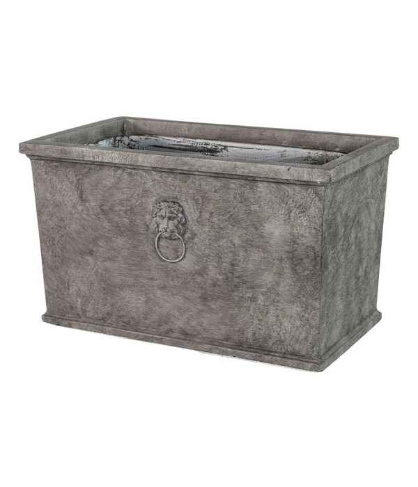 Dehner Leichtbeton-Kasten Windsor, Rechteckig, Grau 4 Dehner Leichtbeton-Kasten Windsor, Rechteckig, Grau – Bild 2