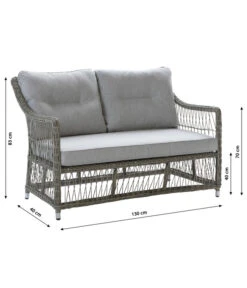 Dehner Geflechtlounge Santos, 4-teilig 20 Dehner Geflechtlounge Santos, 4-teilig -Garten Werk Zone 6875074 WE BG 001 LoungeSantosNEU