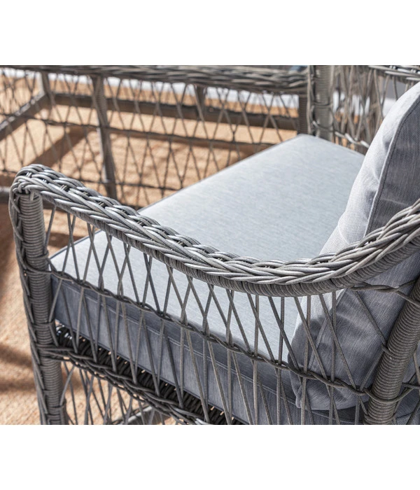 Dehner Geflechtlounge Santos, 4-teilig 13 Dehner Geflechtlounge Santos, 4-teilig – Bild 11