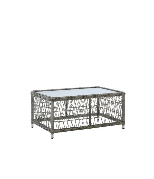 Dehner Geflechtlounge Santos, 4-teilig 6 Dehner Geflechtlounge Santos, 4-teilig – Bild 4